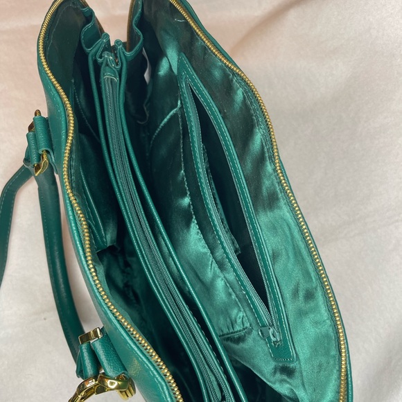 Joy & Iman Green/Gold Crossbody Shoulder Tote Bag 💚 - Picture 8 of 12